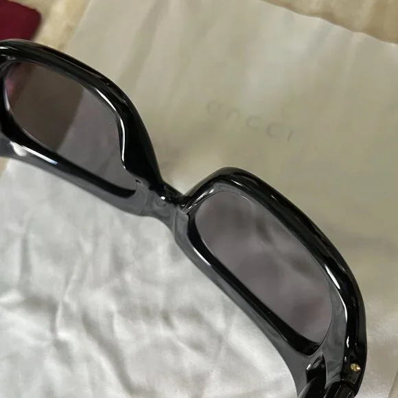 Gucci Black Marmont Monocolor 53mm Squared Sunglasses - Picture 11 of 11
